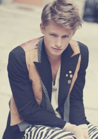 Swedish blond male model Tedh